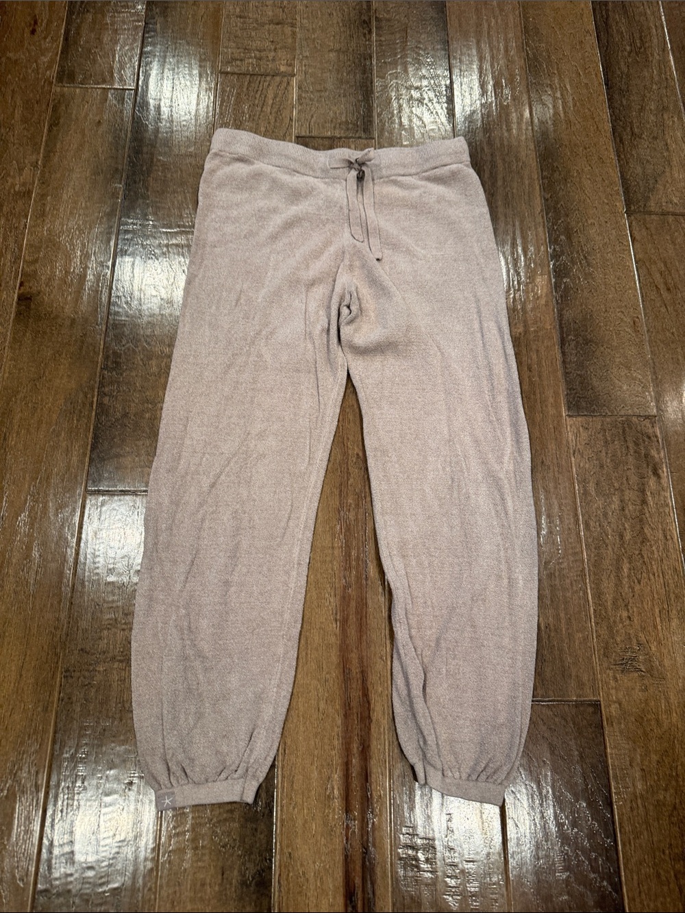 Barefoot Dreams Cozychic Ultra Lite Knit Joggers in Taupe